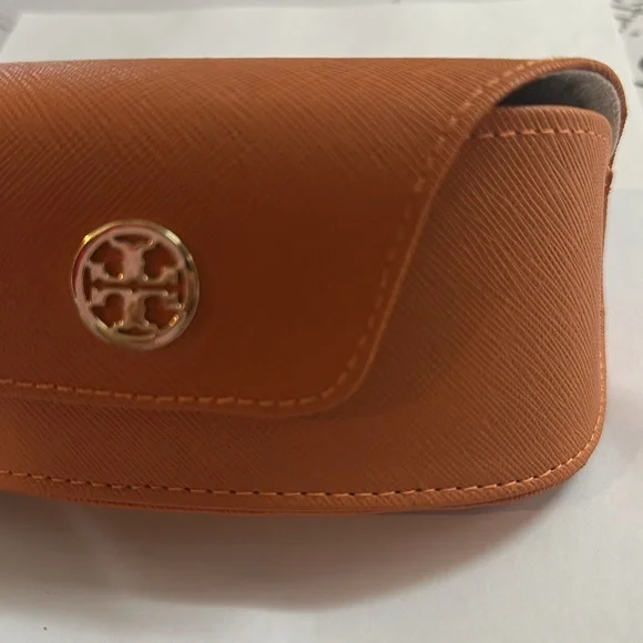 TORY BURCH SUNGLASSES CASE ONLY!! ORANGE WOMENS - Picture 6 of 7